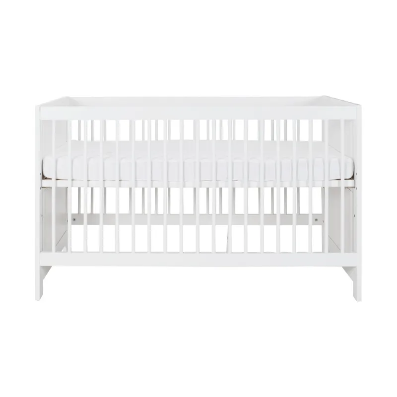 Europe Baby Vittoria III Babyzimmer Weiß | Bett 70 x 140 cm + Kommode + Schrank 3-Türig