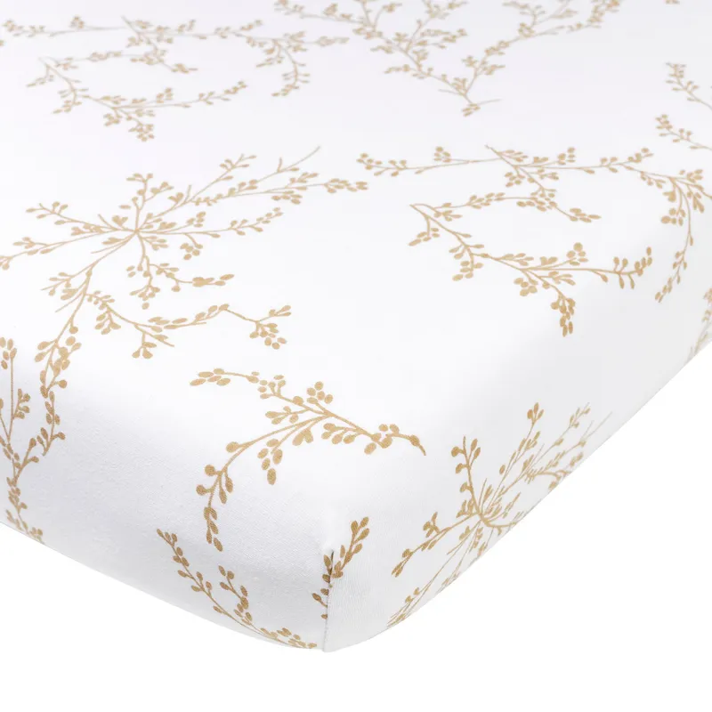 Meyco Baby Branches Spannbettlaken - 50 x 90 cm - Sand