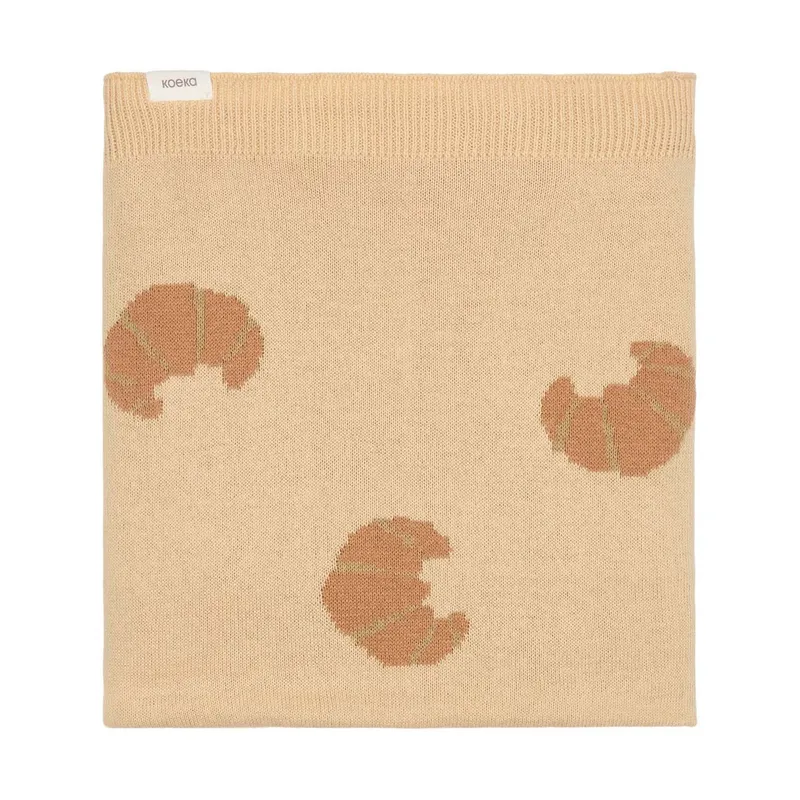 Koeka Bettdecke – You Bake Me Happy – 100 x 150 cm – Sand