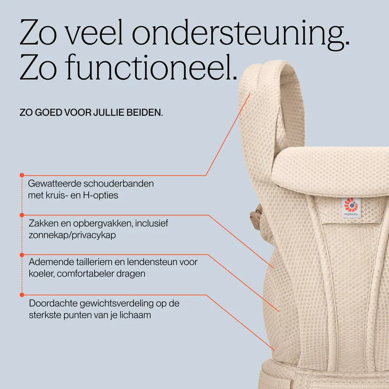 Ergobaby Omni Classic Mesh Babytrage - Charcoal Grey