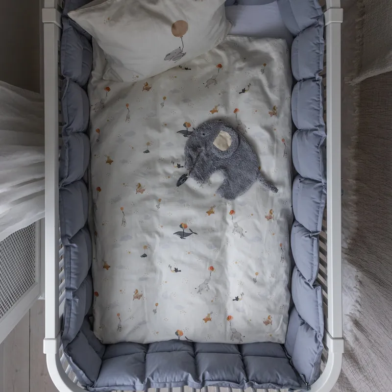 Sebra Laufstallumrandung - Kapok - Dusty Blue
