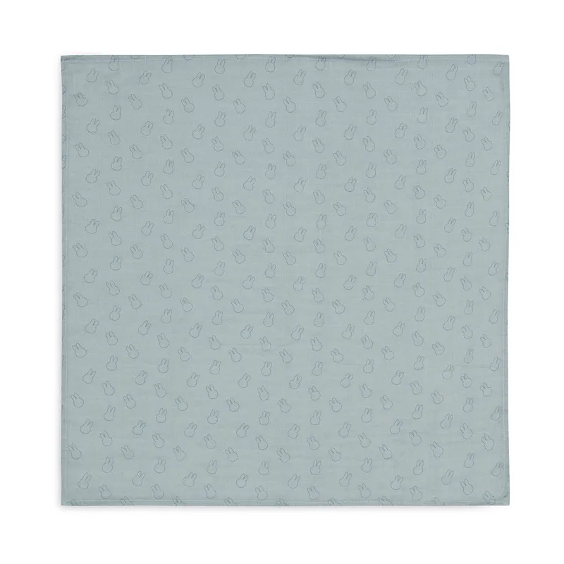 Jollein Miffy Silhouettes Small Multituch - 3 Pack - 70 x 70 cm - Hydrophil - Sea Green
