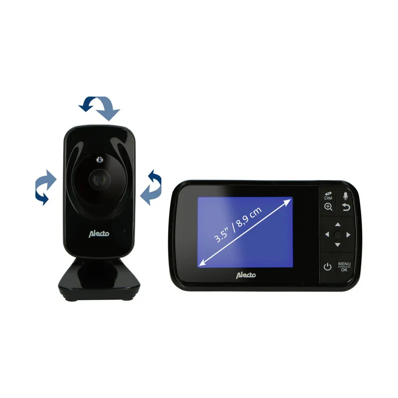 Alecto DVM-135BK Babyhone Schwarz