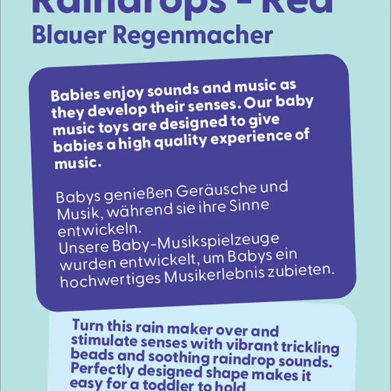 Hape Regenmacher mit Perlen – Rot