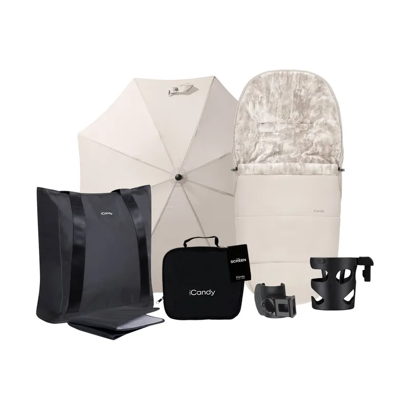 ICandy Core 2 Kinderwagen 3-in-1 - Complete Travel Bundle - Sandstone
