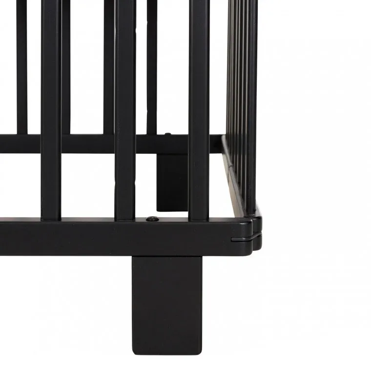 Puck Faltbares Kinderbett Schwarz 60 x 120 cm