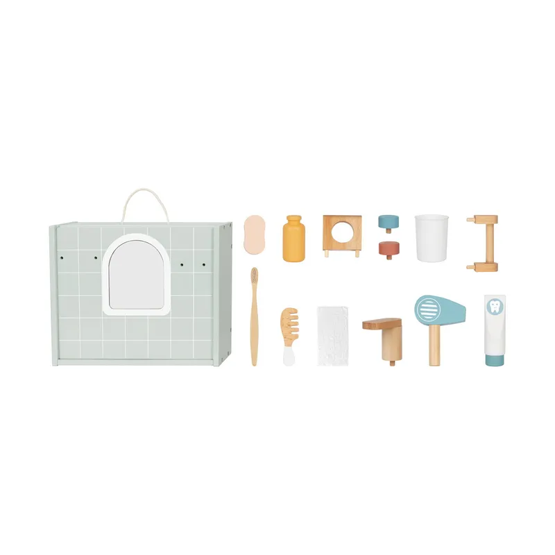 Tooky Toy Badezimmer Spielset Mini - Holz