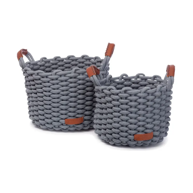 KidsDepot Korbo Set Aufbewahrungskörbe M Fog