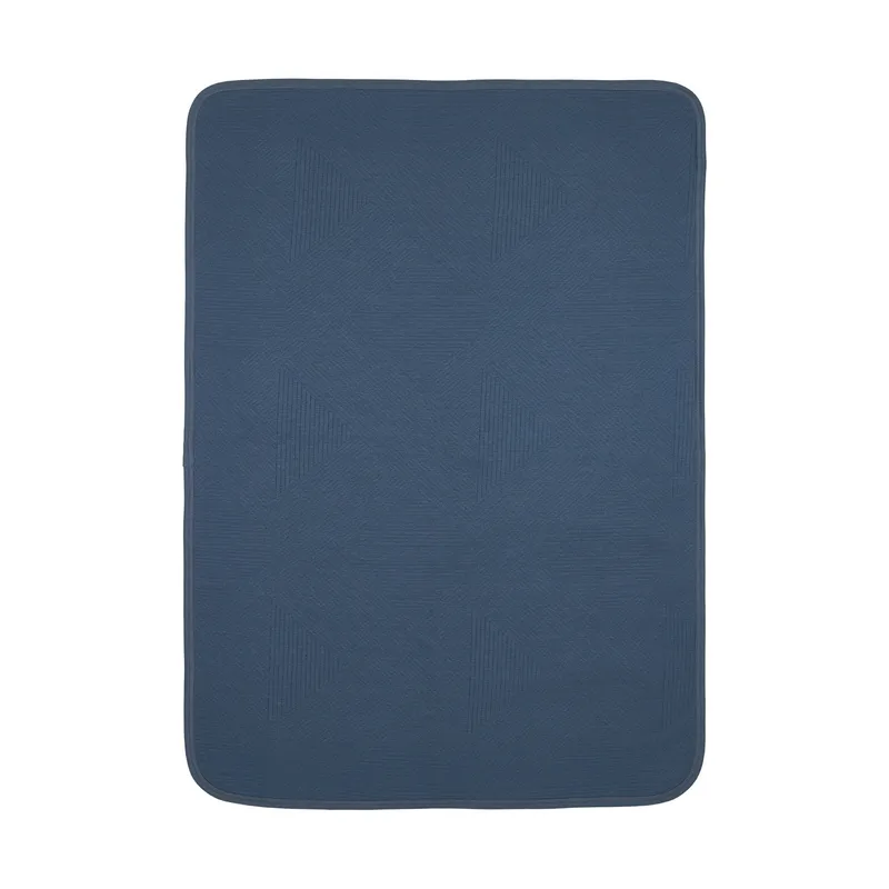 Meyco Strickdecke – Pure – 75 x 100 cm – Jacquard – Indigo