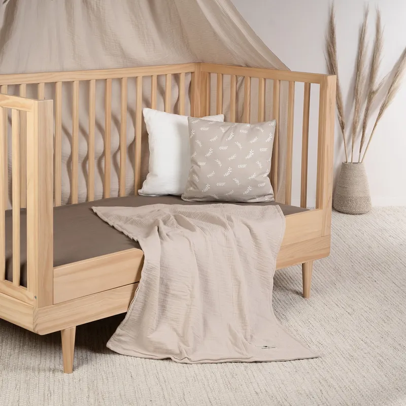 Julius Zöllner Muslin Babydecke - Sand - 70×100 cm