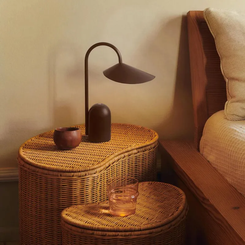 Ferm Living Aufbewahrungsset – Willora Flechtmöbel – 2er-Set – Natur