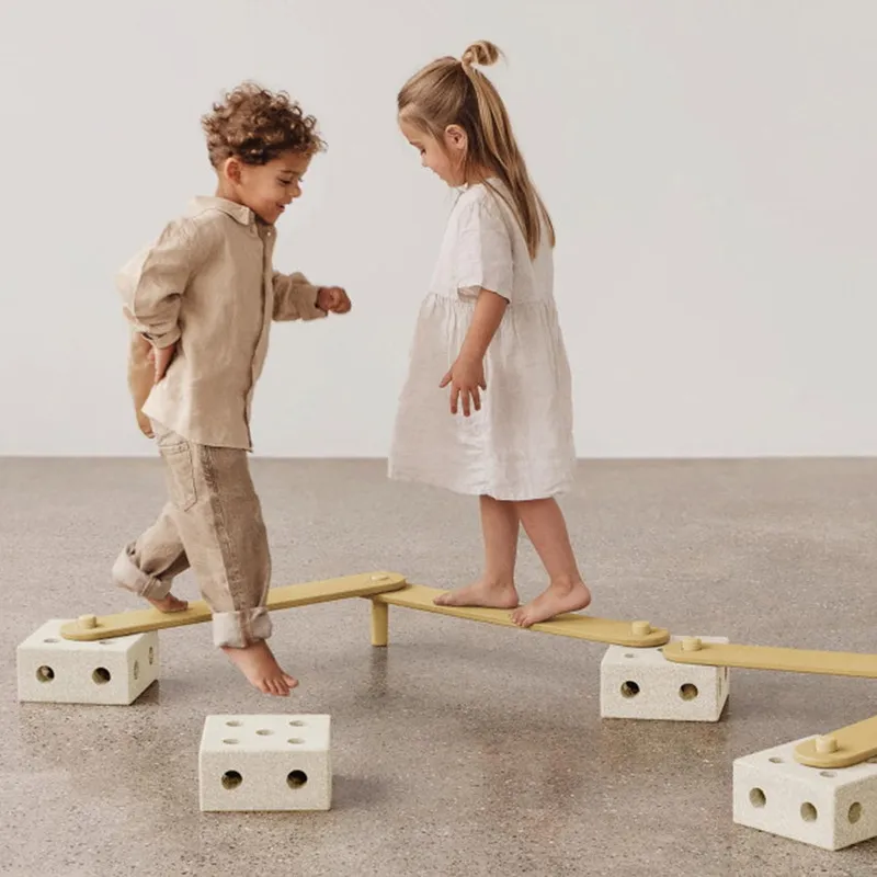 Modu Activity Toy - Balance Track - Sand Grey / Honey Yellow