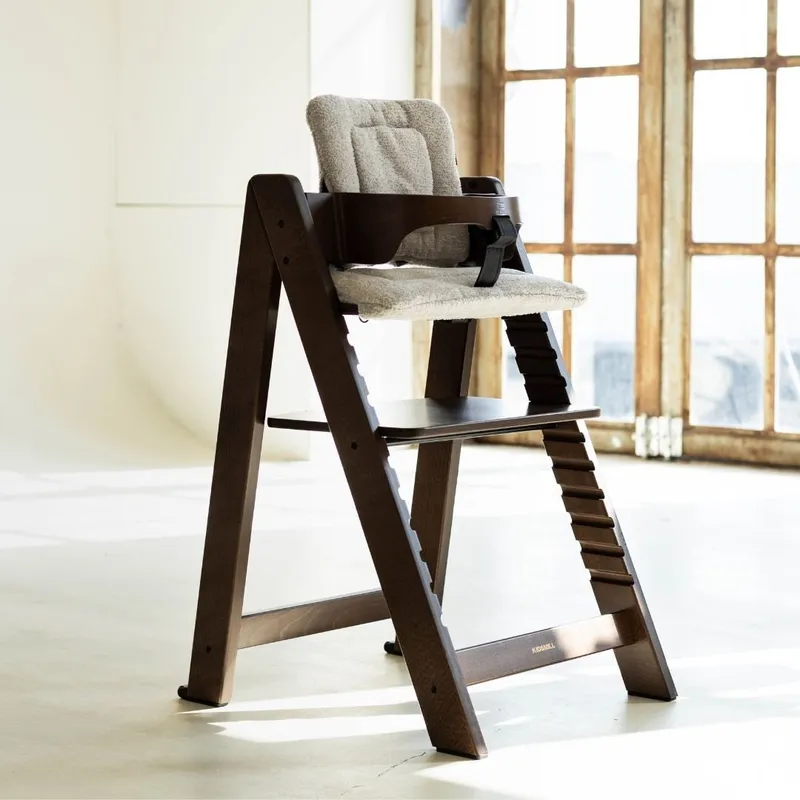 Kidsmill Up! Hochstuhl Buche Walnuss – Komplettset - 0 Mnd+ / 6 Mnd+
