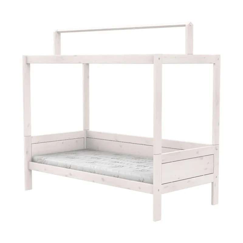 LIFETIME Kinderbett mit Himmelbettgestell – Deluxe-Lattenrost