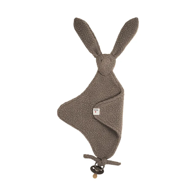Lodger Schnullertuch - Bunny Teddy Fleece - Buffalo