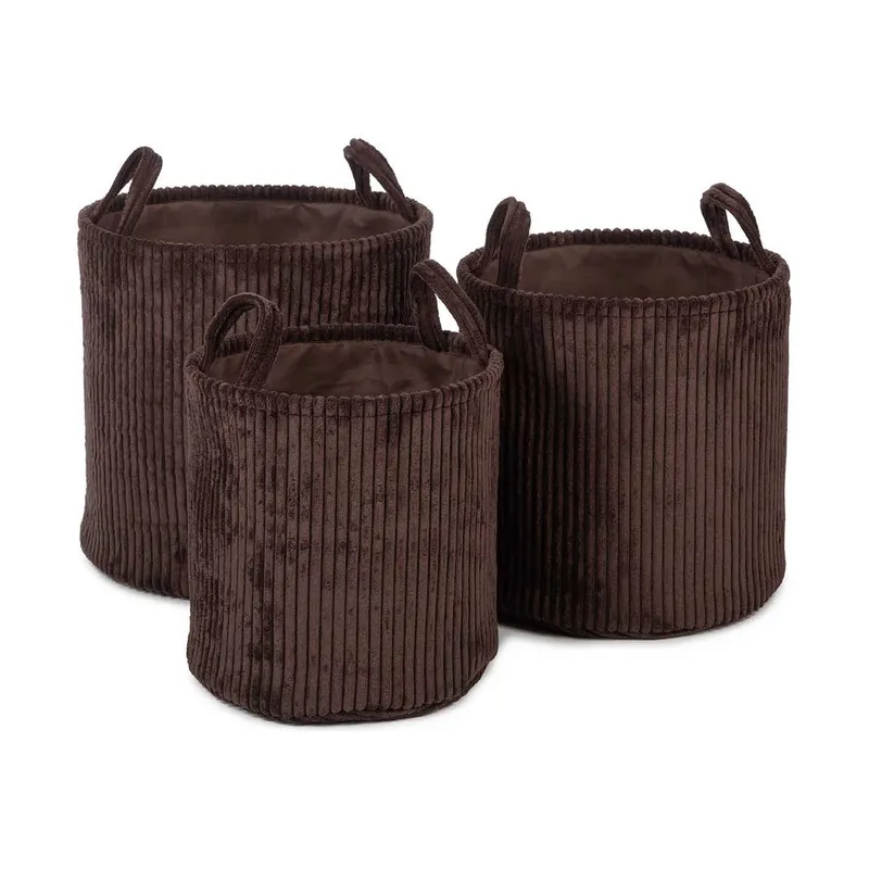 KidsDepot Ebby Set Aufbewahrungskörbe Braun