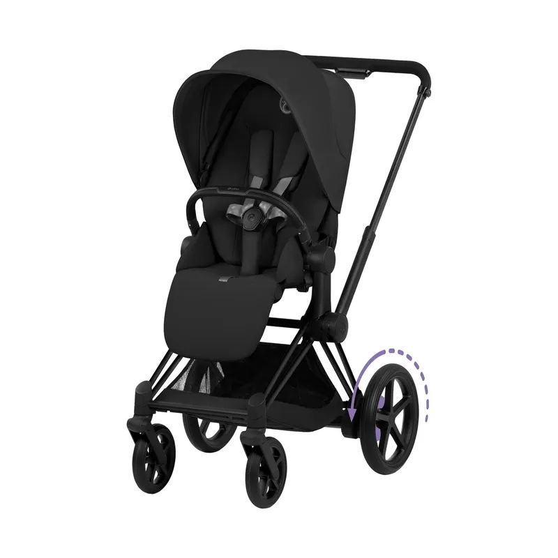 Cybex ePriam 5 Comfort Kinderwagen 2-in-1 - Black / Sepia Black