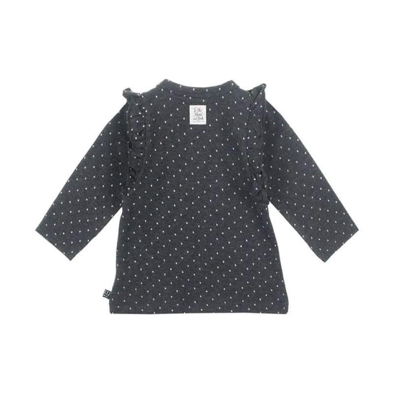 Feetje Dots T-Shirt, Anthrazite meliert, Gr. 56