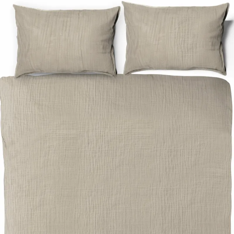 Town & Country Musselin-Bettbezug – 200 x 220 cm – Sand