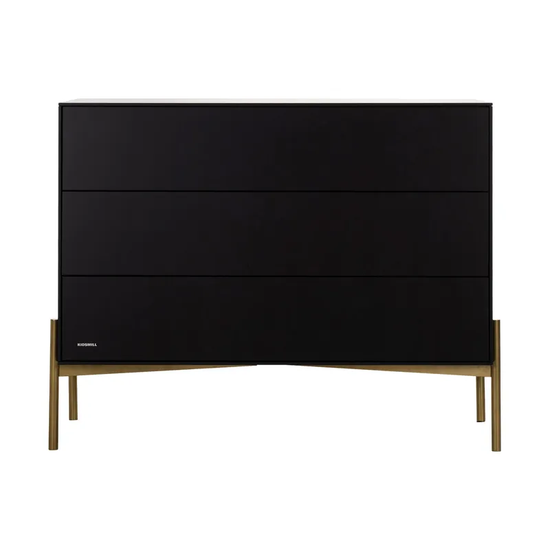 Kidsmill Boutique Kommode Schwarz / Brass