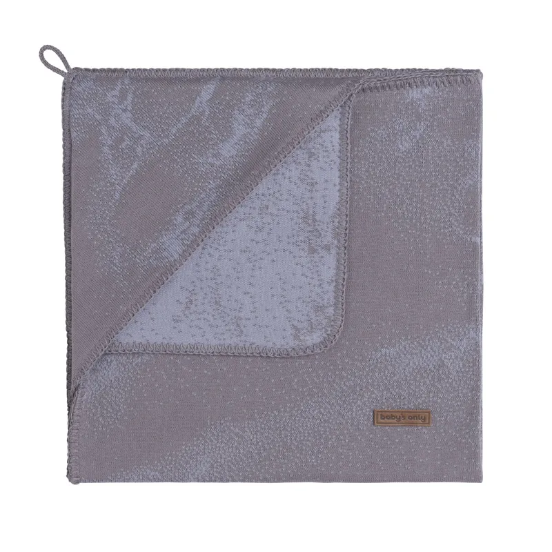 Baby's Only Marble Einschlagdecke Cool Grey / Lila