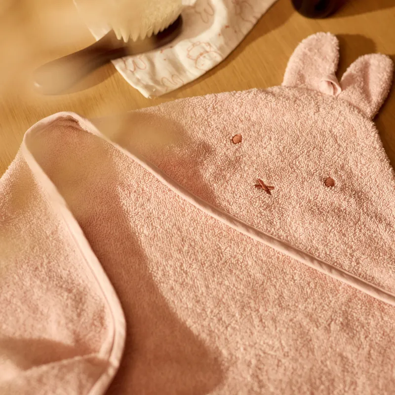 Jollein Miffy Badecape Frottee - 75 x 75 cm - Silk Rose