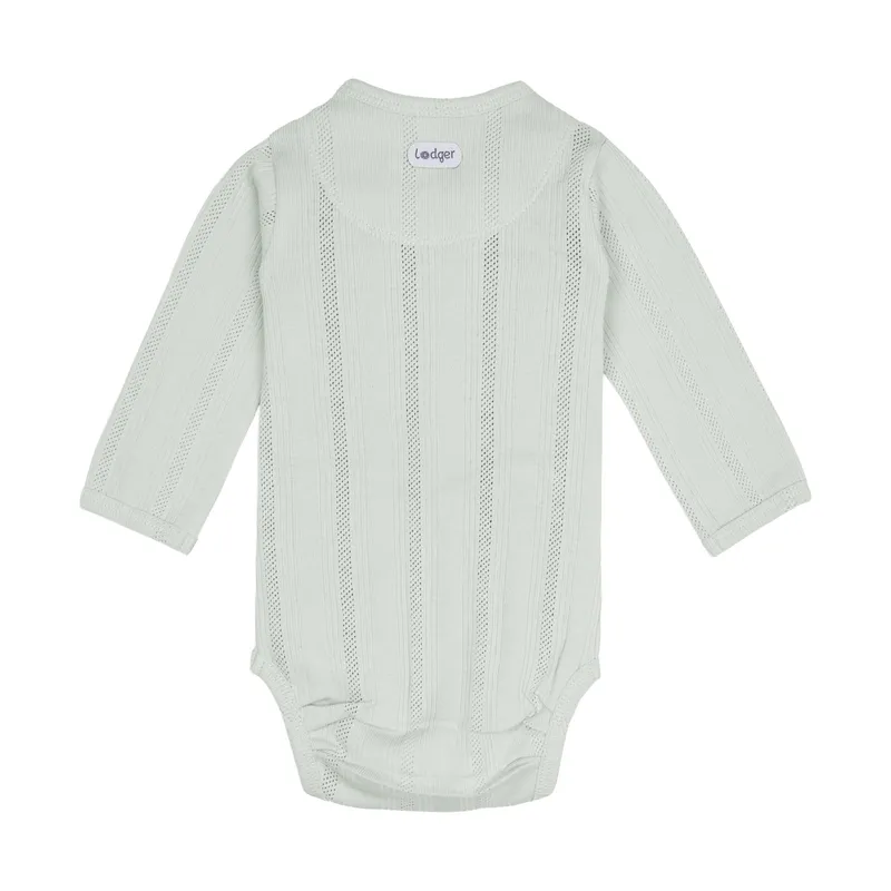 Lodger Babybody Langarm - Pointelle - Größe 68 - Silk