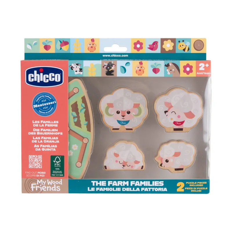 Chicco My Wood Friends Bauernhof-Freunde - Schafe