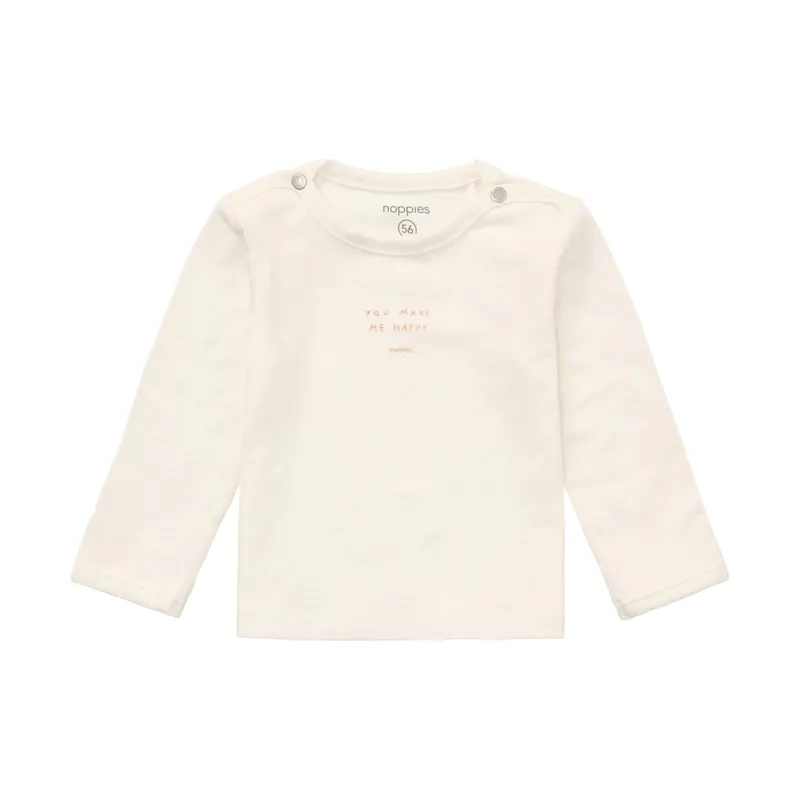 Noppies Neisse Shirt Met Lange Mouwen - Egret