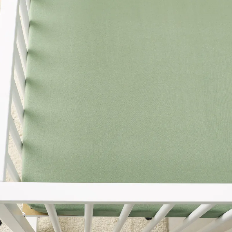 Meyco Uni Spannbettlaken Laufstall - 75 x 95 cm - Olive Green