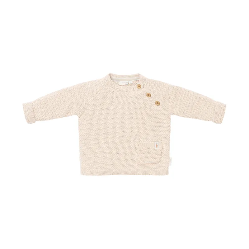 Little Dutch Gestrickter Pullover - Größe 62 - Sand