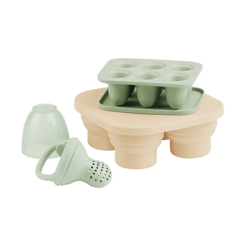 Babymoov Set silicone bewaarpotjes + knabbelaar A004411