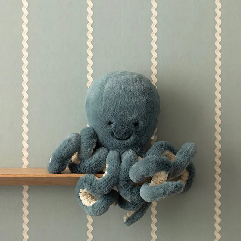 Studio Ditte Tapete - Noa Ribbons- Nebelblau