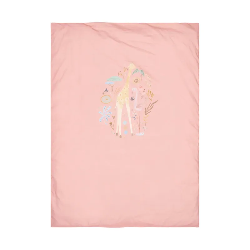 Little Dutch Blooming Safari Bettbezug - 120 x 150 cm - Rosa