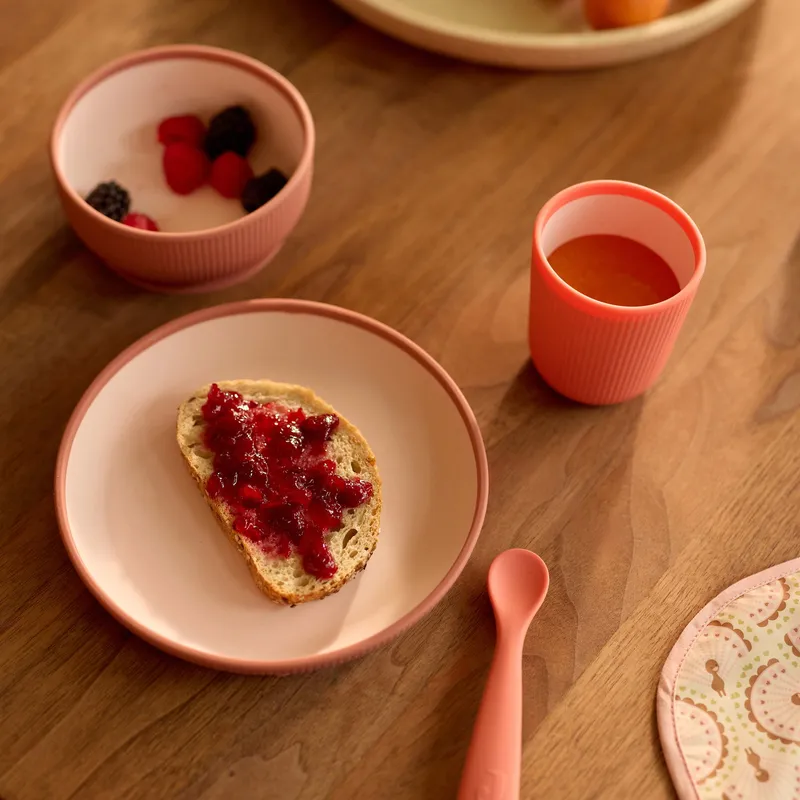 Jollein Kindergeschirrset - Silikon - Blush Shades