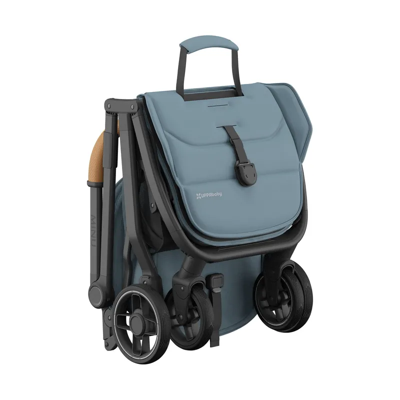 UPPAbaby Buggy - MINU V3 - Dillan Stone Blue/Carbon Rahmen Mit Sandbraun Leder