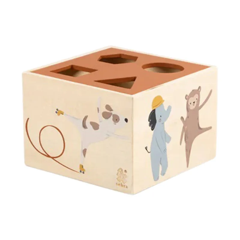Sebra Teeny Toes / Busy Builders Holz Formensteckspiel