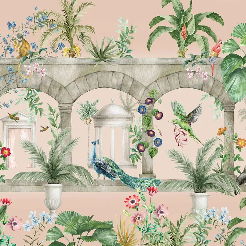 Creative Lab Amsterdam Floral Arches Fototapete – 292,2 x 280 cm