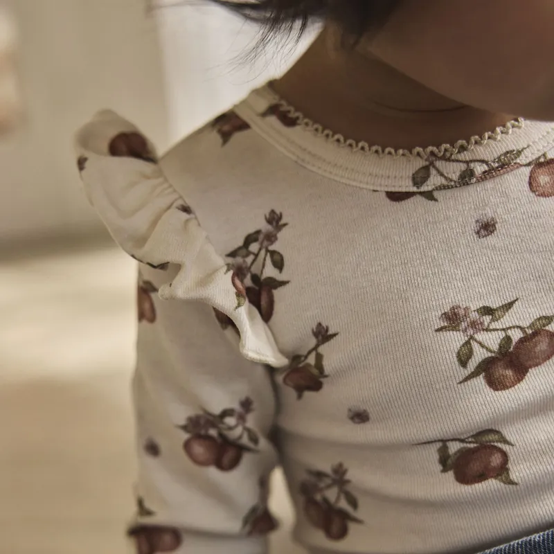 Lil Atelier Apple Babybody - Turtledove - Gr. 56