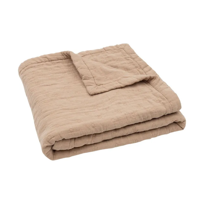Jollein Decke - 75 x 100 cm - Hydrophil - Jacquard Biscuit GOTS