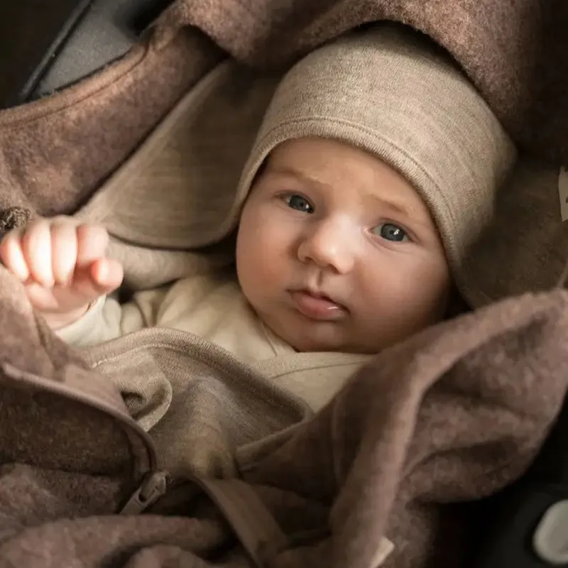 Baby's Only Fußsack Autositz 0+ - Merino Brushed Meadow