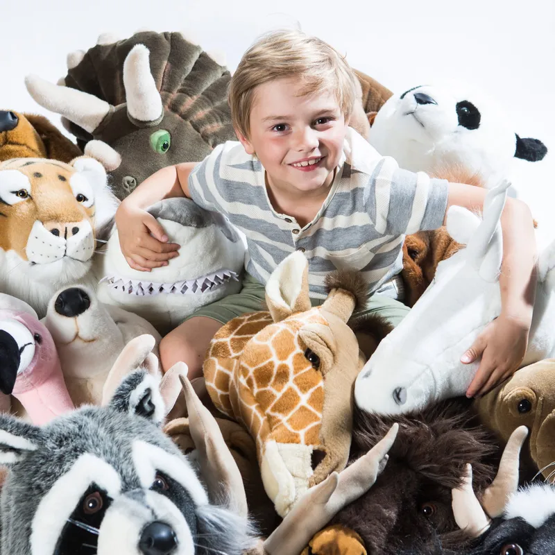 Wild & Soft Paard Peter Dierenkop Zwart