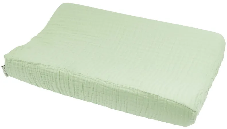 Meyco Wickelunterlagenbezug Uni - Pre-washed - Soft Green
