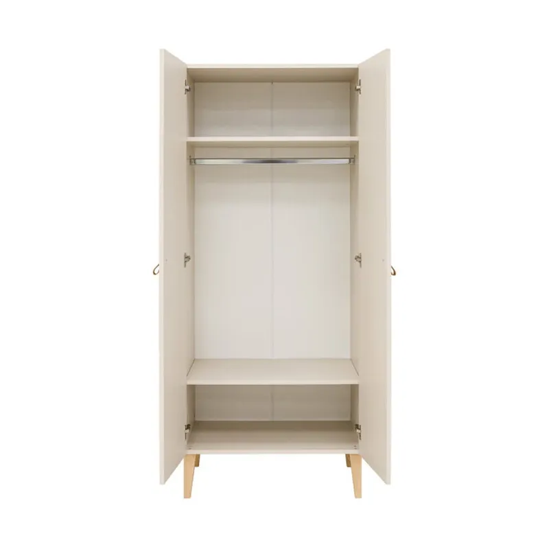 Bopita Amira 2-türiger Kleiderschrank – Dune/Natur