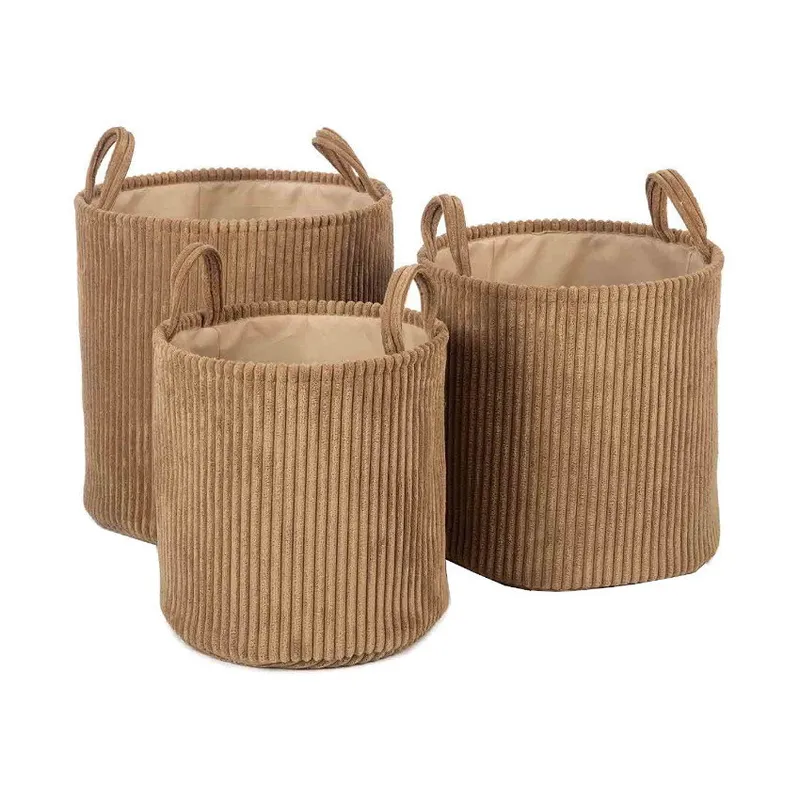 KidsDepot Ebby Set Aufbewahrungskörbe Sand