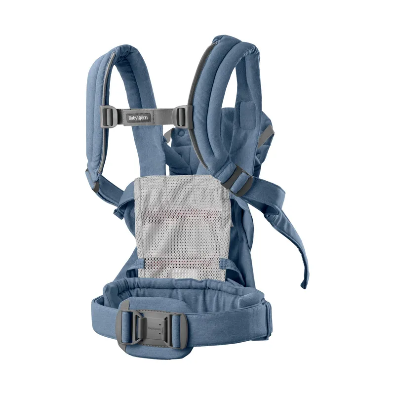 BabyBjörn Harmony Babytrage – Gewebt – Mélange Blau