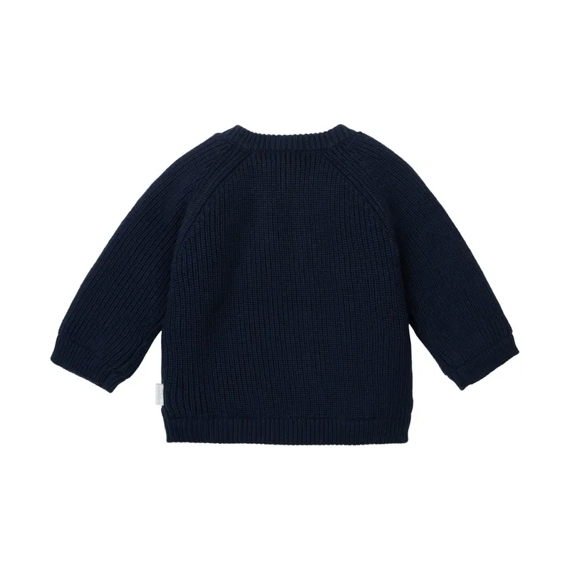Noppies Nevers Strickjacke – Black Iris – Gr. 74