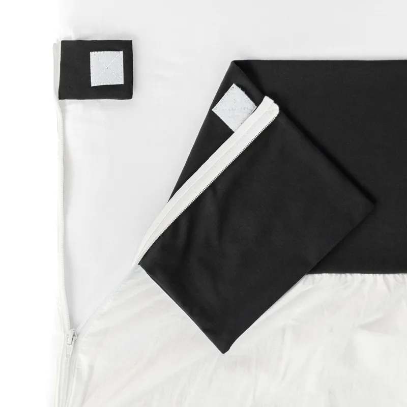 Fedde & Kees Nunki Bettlaken Schwarz / Off White 70 x 140 cm