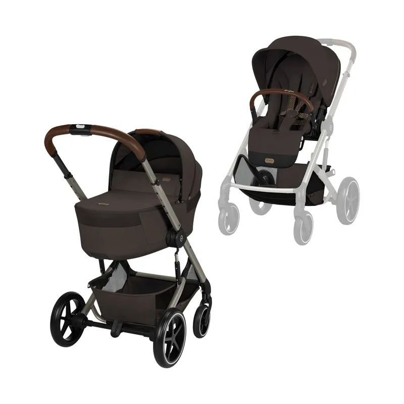Cybex Balios S Lux 2-in-1 Kinderwagen mit Faltbarer Babywanne