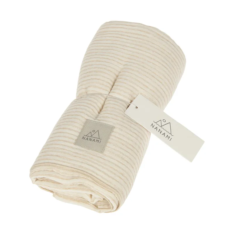 Nanami Swaddle - Stripe - 100 x 135 cm - Dark Sand